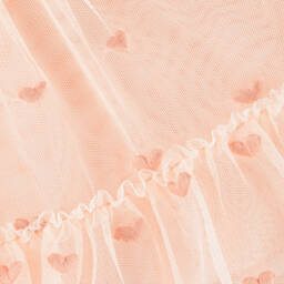 Stella McCartney Kids-Girls Pink Embroidered Tulle Dress | Childrensalon Outlet