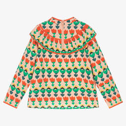 Stella McCartney Kids-Girls Pink Floral Blouse | Childrensalon Outlet