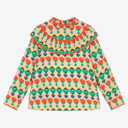 Stella McCartney Kids-Girls Pink Floral Blouse | Childrensalon Outlet