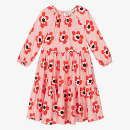 Stella McCartney Kids-Розовое платье с цветами для девочек | Childrensalon Outlet