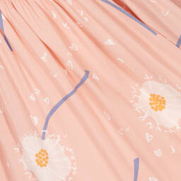 Stella McCartney Kids-Girls Pink Floral Midi Dress | Childrensalon Outlet