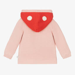 Stella McCartney Kids-Розовый вязаный кардиган для девочек | Childrensalon Outlet