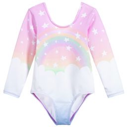 Stella McCartney Kids-Розовый гимнастический купальник для девочек | Childrensalon Outlet