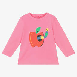 Stella McCartney Kids-Розовый топ из органического хлопка | Childrensalon Outlet