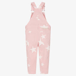 Stella McCartney Kids-Girls Pink Star Cotton Dungarees | Childrensalon Outlet