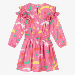 Stella McCartney Kids-Girls Pink Star Dress | Childrensalon Outlet