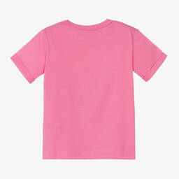 Stella McCartney Kids-تيشيرت قطن لون زهري للبنات | Childrensalon Outlet