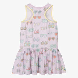 Stella McCartney Kids-Розовое платье из хлопкового джерси для девочек | Childrensalon Outlet