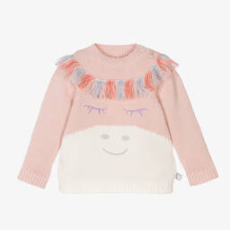 Stella McCartney Kids-Girls Pink Unicorn Organic Cotton Jumper | Childrensalon Outlet