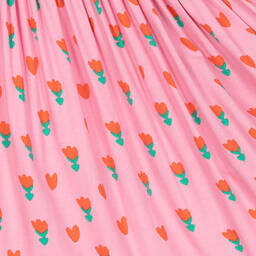 Stella McCartney Kids-Girls Pink Viscose Tulips Dress | Childrensalon Outlet