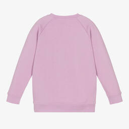 Stella McCartney Kids-Фиолетовый хлопковый свитшот с единорогом | Childrensalon Outlet