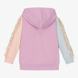 Stella McCartney Kids-Фиолетовый хлопковый топ на молнии с единорогами | Childrensalon Outlet