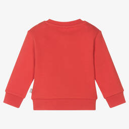 Stella McCartney Kids-Красный спортивный костюм из хлопка с сердечками | Childrensalon Outlet