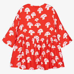 Stella McCartney Kids-Girls Red & White Mushroom Dress | Childrensalon Outlet