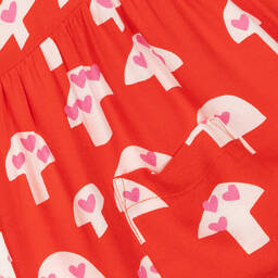 Stella McCartney Kids-Girls Red & White Mushroom Dress | Childrensalon Outlet