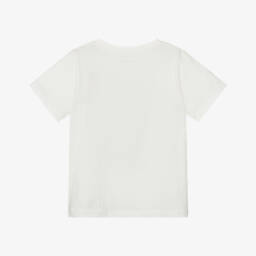 Stella McCartney Kids-Girls Soft Ivory Cat Tee | Childrensalon Outlet