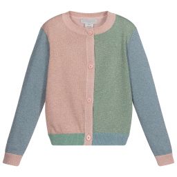 Stella McCartney Kids-Girls Sparkly Cotton Cardigan | Childrensalon Outlet