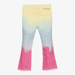 Stella McCartney Kids-جينز قطن عضوي دنيم بطبعة ملونة للبنات | Childrensalon Outlet