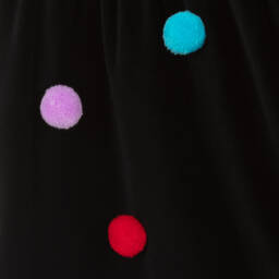 Stella McCartney Kids-فستان بوم بوم مخمل لون أسود | Childrensalon Outlet