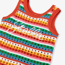 Stella McCartney Kids-فستان مخطط بألوان زاهية للبنات | Childrensalon Outlet