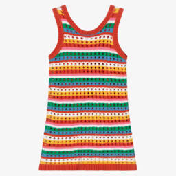 Stella McCartney Kids-فستان مخطط بألوان زاهية للبنات | Childrensalon Outlet