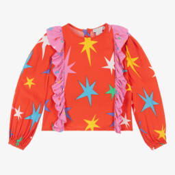 Stella McCartney Kids-Girls Viscose Starry Top | Childrensalon Outlet