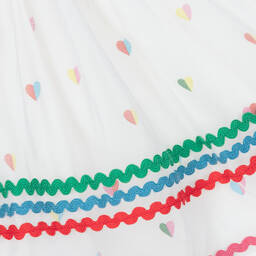 Stella McCartney Kids-Girls White 2-In-1 Jersey & Tulle Dress | Childrensalon Outlet