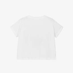 Stella McCartney Kids-Girls White Cool Shades Tee | Childrensalon Outlet