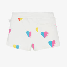 Stella McCartney Kids-شورت أطفال بناتي قطن لون أبيض | Childrensalon Outlet