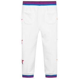Stella McCartney Kids-Girls White Cotton Joggers | Childrensalon Outlet