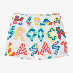 Stella McCartney Kids-Girls White Cotton Shorts | Childrensalon Outlet