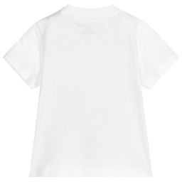 Stella McCartney Kids-Белая хлопковая футболка для девочек | Childrensalon Outlet