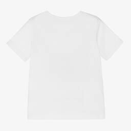 Stella McCartney Kids-Girls White Cotton T-Shirt | Childrensalon Outlet