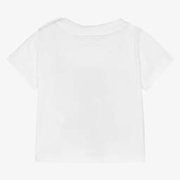 Stella McCartney Kids-Белая футболка для девочек | Childrensalon Outlet