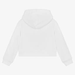 Stella McCartney Kids-Белая худи из органического хлопка для девочек | Childrensalon Outlet