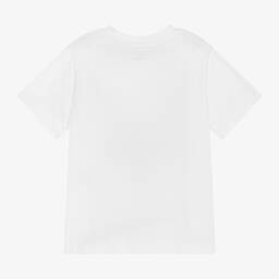 Stella McCartney Kids-Girls White Organic Cotton T-Shirt | Childrensalon Outlet