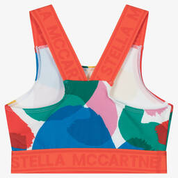 Stella McCartney Kids-Белый спортивный топ с мазками краски | Childrensalon Outlet