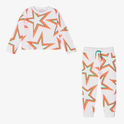 Stella McCartney Kids-Girls White Star Tracksuit | Childrensalon Outlet