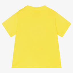 Stella McCartney Kids-تيشيرت أطفال بناتي قطن عضوي لون أصفر | Childrensalon Outlet