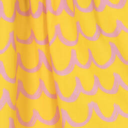 Stella McCartney Kids-Желтое хлопковое платье Ананас для девочек | Childrensalon Outlet
