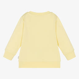 Stella McCartney Kids-Girls Yellow Cotton Sweatshirt | Childrensalon Outlet