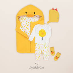 Stella McCartney Kids-Girls Yellow Duck Hat & Booties | Childrensalon Outlet