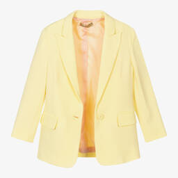 Stella McCartney Kids-Желтый приталенный костюм из вискозы | Childrensalon Outlet