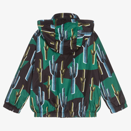 Stella McCartney Kids-Черно-зеленая куртка с кактусами | Childrensalon Outlet