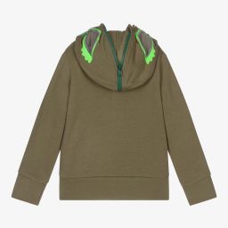Stella McCartney Kids-Green Monster Zip-Up Hoodie | Childrensalon Outlet
