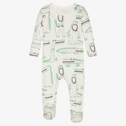 Stella McCartney Kids-Ivory Cotton Babysuit (2 Pack) | Childrensalon Outlet