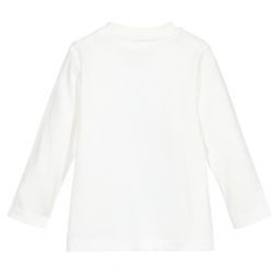 Stella McCartney Kids-Кремовый топ из хлопка | Childrensalon Outlet