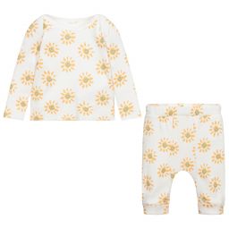 Stella McCartney Kids-Ivory Cotton Trousers Set | Childrensalon Outlet