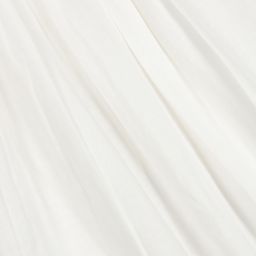 Stella McCartney Kids-Льняное платье цвета айвори со сборками | Childrensalon Outlet