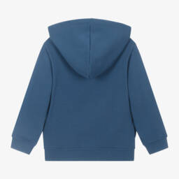 Stella McCartney Kids-هودي قطن عضوي لون أزرق للأولاد | Childrensalon Outlet